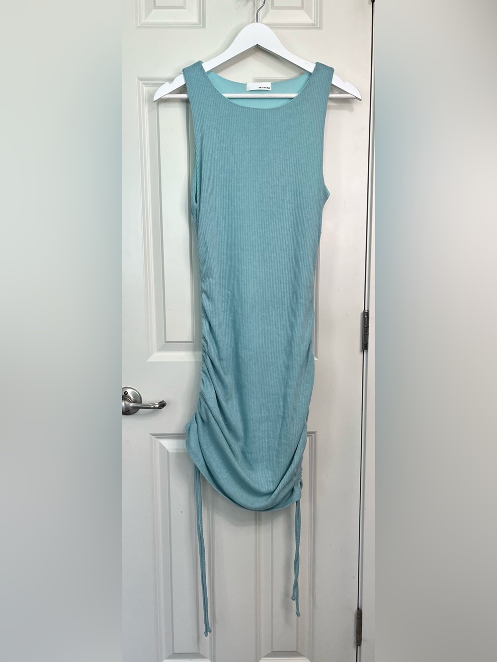 Heatherly Sleeveless Ruched Tank Dress NWOT